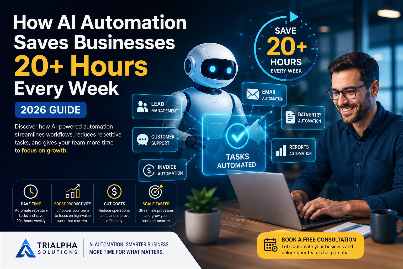 How AI Automation Saves Businesses 20+ Hours Every Week (2026 Guide)
