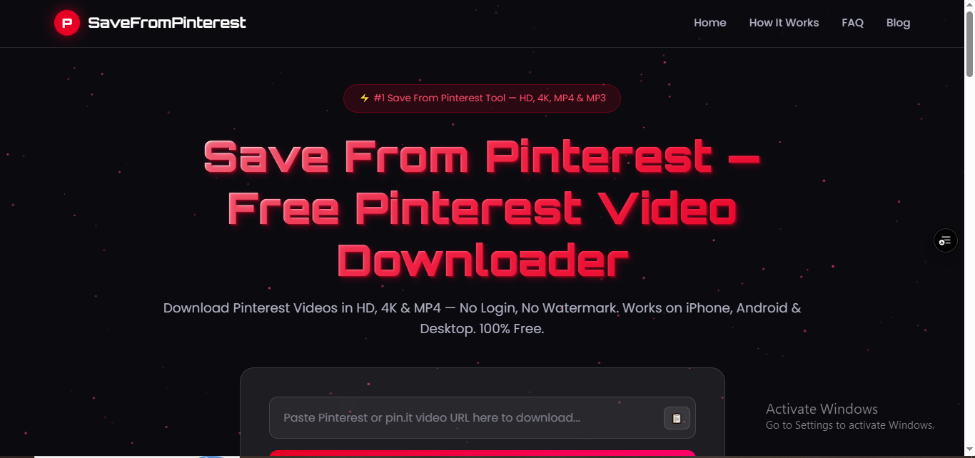 Save From Pinterest — Free Pinterest Video Downloader